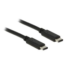  Delock 1m USB Type-C 2.0 apa - USB Type-C 2.0 apa fekete kábel