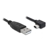   Delock 82682 USB 2.0-A apa - USB mini-B 5 tűs hajlított apa átalakító 2 m kábel