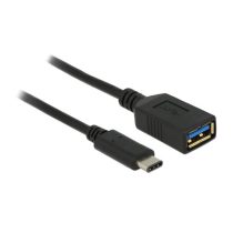   Delock 65634 USB (USB 3.1 Gen 1) Type-C apa > USB A anya 15 cm fekete High Speed USB adapter