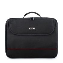 TOO 15,6" fekete notebook táska piros dekor csíkkal