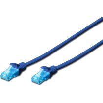 DIGITUS CAT5e U/UTP PVC 10m kék patch kábel