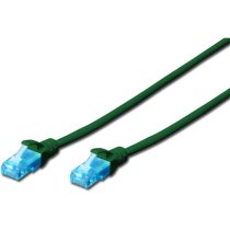 DIGITUS CAT5e U/UTP PVC 10m zöld patch kábel