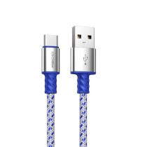  Recci RTC-N33C 2m Type C - USB textil borítású adat- és töltőkábel