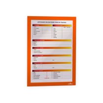   Durable Duraframe A4 2db narancssárga öntapadó információs keret