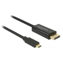   Delock 85256 USB Type-C apa > Displayport apa (DP váltakozó mód) 4K 60Hz 2m kábel