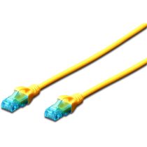 DIGITUS CAT5e U/UTP PVC 3m sárga patch kábel