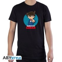   Detective Conan "Conan" fekete féri póló, M méret