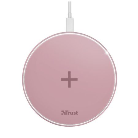 Trust Qylo Fast QI 7.5/10W wireless rózsaszín töltő