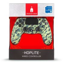   Spartan Gear - Hoplite PS4 vezetékes terepmintás zöld kontroller