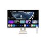 LG 27" 27SR50F-W, 1920x1080 IPS 16:9, 250cd/m2, 14ms, 2xHDMI/2xUSB/Bluetooth/AirPlay, hangszóró smart monitor