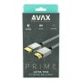 AVAX AV900 PRIME 2.1 HDMI 8K/60Hz Ultra vékony cink ötvözetű sodorszálas asztroszürke kábel