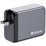 Verbatim 32204 GNC-200 GaN Charger 200W USB Type-A + 3xType-C hálózati töltő adapter