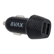   AVAX CC601B CARLY+ 40W USB A (QC)+Type C (PD) fekete autós gyorstöltő