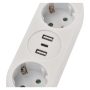 Emos P0221U 1,5m 2xAC/2xUSB/1xType-C fehér elosztó