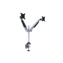   MULTIBRACKETS 2 karos asztali konzol, M VESA Gas Lift Arm Dual Silver (15-32", max.VESA: 100x100 mm, 10 kg)