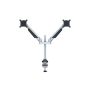 MULTIBRACKETS 2 karos asztali konzol, M VESA Gas Lift Arm Dual Silver (15-32", max.VESA: 100x100 mm, 10 kg)