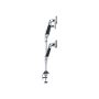 MULTIBRACKETS 4 karos asztali konzol, M VESA Gas Lift Arm Quad Silver (15-32", max.VESA: 100x100 mm, 10 kg)