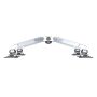 MULTIBRACKETS 4 karos asztali konzol, M VESA Gas Lift Arm Quad Silver (15-32", max.VESA: 100x100 mm, 10 kg)