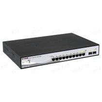   D-LINK Switch 8x1000Mbps (8xPOE) + 2xGigabit SFP Menedzselhető Rackes, DGS-1210-10P/E