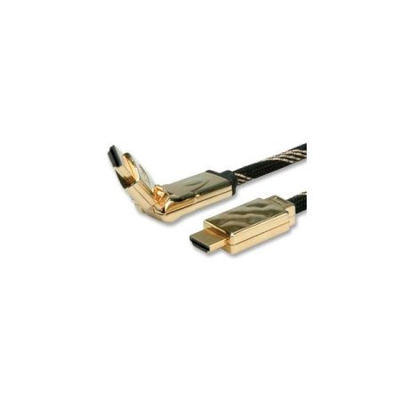 ROLINE kábel HDMI Ethernet, Premium, 360° csatlakozó ,  M/M  2.0m