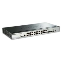   D-LINK Switch 24x1000Mbps (24xPOE) + 2xGigabit SFP + 2xGigabit SFP+ Menedzselhető Rackes, DGS-1510-28P/E