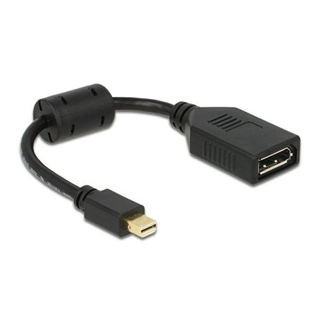 DELOCK Átalakító Mini Displayport male > Displayport female 8K fekete