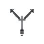 MULTIBRACKETS 2 karos asztali konzol, M VESA Gas Lift Arm Dual Black (15-32", max.VESA: 100x100 mm, 10 kg)