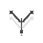 MULTIBRACKETS 2 karos asztali konzol, M VESA Gas Lift Arm Dual Black (15-32", max.VESA: 100x100 mm, 10 kg)