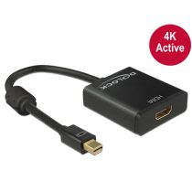   DELOCK Átalakító Mini DisplayPort 1.2 male > HDMI female 4K aktív fekete