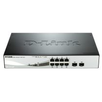   D-LINK Switch 8x1000Mbps(8xPOE) + 2xGigabit SFP Menedzselhető Rackes, DGS-1210-08P/E