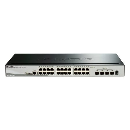 D-LINK Switch 24x1000Mbps + 4xGigabit SFP+ Menedzselhető Rackes, DGS-1510-28X/E