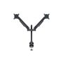 MULTIBRACKETS 2 karos asztali konzol, M VESA Gas Lift Arm Dual Black HD (15-32", max.VESA: 100x100 mm, 21 kg)