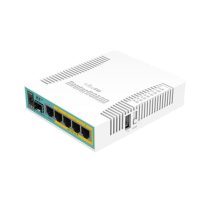   MIKROTIK Vezetékes Router RouterBOARD 5x1000Mbps + 1x1000Mbps SFP, Asztali - RB960PGS