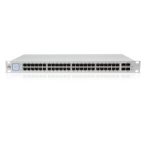   UBiQUiTi Switch 48x1000Mbps (POE+) + 2x10Gbps SFP+ + 2x1000Mbps SFP, Menedzselhető, Rackes - US-48-500W