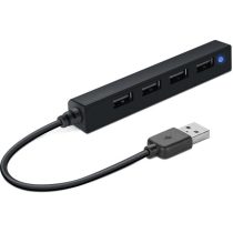   SPEEDLINK SL-140000-BK SNAPPY SLIM USB Hub, 4-Port, USB 2.0, Passzív, fekete