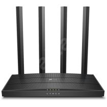   TP-LINK Wireless Router Dual Band AC1200 1xWAN(1000Mbps) + 4xLAN(1000Mbps), Archer C6