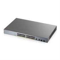   ZYXEL Switch 24x1000Mbps (24xPOE) + 2xGigabit kombó SFP Menedzselhető Rackes, GS1350-26HP-EU0101F