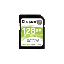   KINGSTON Memóriakártya SDXC 128GB Canvas Select Plus 100R C10 UHS-I U3 V30