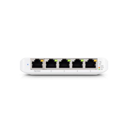 UBiQUiTi Switch 5x1000Mbps (POE Input), Menedzselhető, Asztali - USW-FLEX-MINI