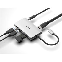   D-LINK USB-C HUB 2xUSB + 1xHDMI + 1xUSB Type-C + 1xSD + 1xMicroSD, DUB-M610