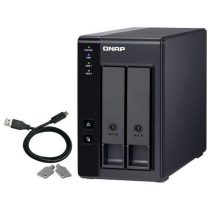   QNAP NAS 2 fiókos RAID bővítőegység, NAS-hoz és PC-hez, 1xUSB3.2 (Type-C), Asztali - TR-002