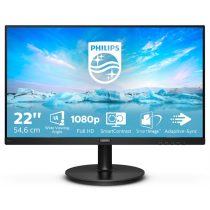   PHILIPS VA monitor 21.5" 221V8A, 1920x1080, 16:9, 250cd/m2, 4ms, VGA/HDMI, hangszóró