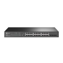   TP-LINK Switch 24x1000Mbps + 4xGigabit SFP + 2xkonzol port, Menedzselhető, SG3428