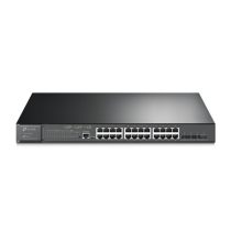   TP-LINK Switch 24x1000Mbps (24xPOE+) + 4x10G SFP+ + 2xkonzol port, Menedzselhető, SG3428XMP