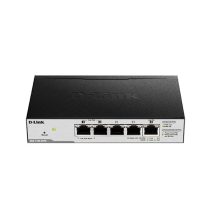   D-LINK Switch 5x1000Mbps(2xPOE) Fémházas Asztali Menedzselhető, DGS-1100-05PDV2