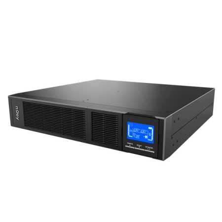 NJOY Szünetmentes Balder 1500, 1500VA, 1500W, Online rack (2U), LCD display