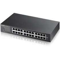   ZYXEL Switch 24x1000Mbps Fémházas Rackes, GS1100-24E-EU0103F