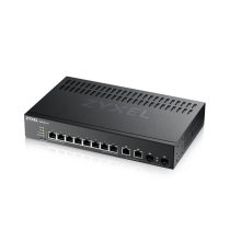   ZYXEL Switch 8x1000Mbps + 2xGigabit kombó SFP, Menedzselhető Rackes, GS2220-10-EU0101F