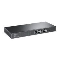   TP-LINK Switch 16x1000Mbps + 2xGigabit SFP, Menedzselhető, SG2218