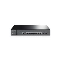   TP-LINK Switch 8x1000Mbps + 2xGigabit SFP + 1xkonzol port, Menedzselhető, SG3210